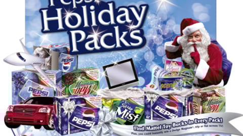 Pepsi 'Holiday Packs' Endcap Header