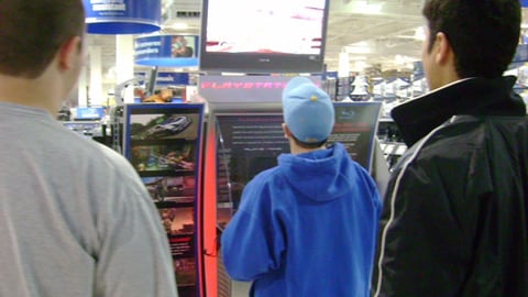 Best Buy Play Station 3 Endcap