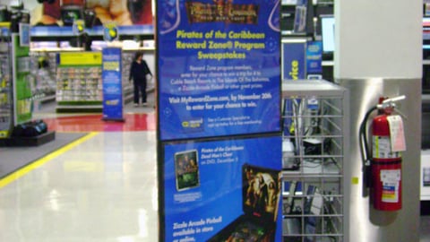 Best Buy 'Pirates of the Caribbean' Sweeps Standee 