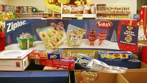 SC Johnson Holiday Pallet Header