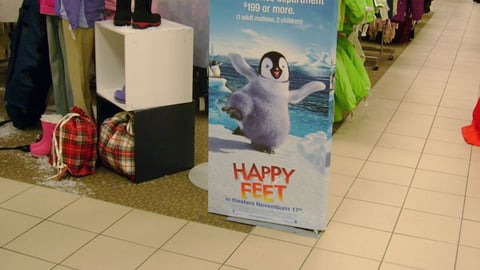 Sears 'Happy Feet' Standee