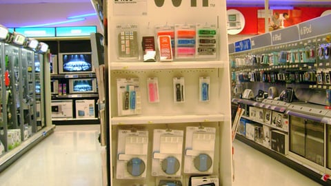 Target Nintendo Wii Accessories Endcap