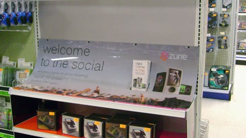 Microsoft Zune Shelf Unit