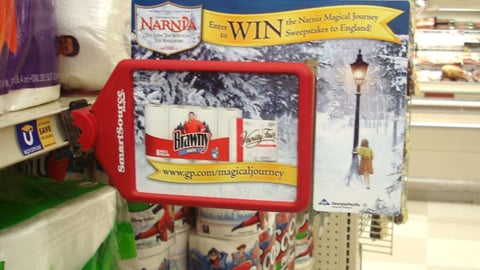 Brawny 'Narnia' Shelf Talker