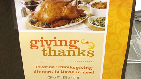Jewel-Osco 'Giving Thanks' Sign
