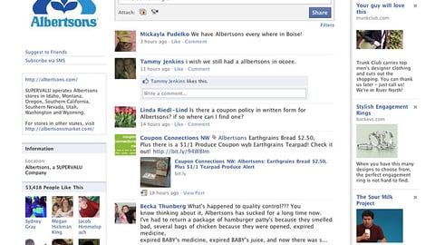 Albertsons Facebook Page