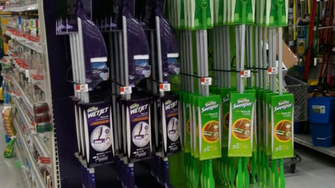 Swiffer Walmart Endcap