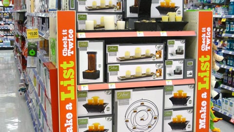 Walgreens Holiday Candle Endcap