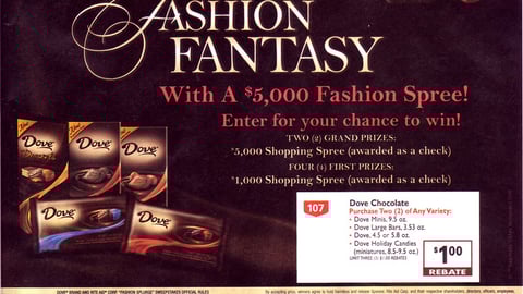 Dove Rite Aid 'Fashion Fantasy" Sweepstakes Feature
