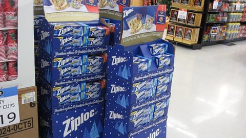 Ziploc Holiday Floorstands