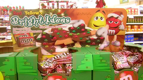 M&M's Holiday Pallet Header