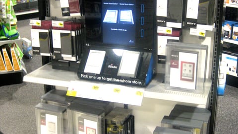 Best Buy Sony Reader Endcap