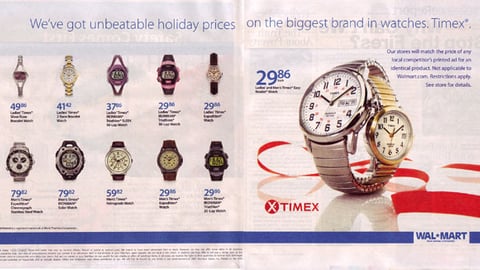 Wal-Mart/Timex Holiday Ad