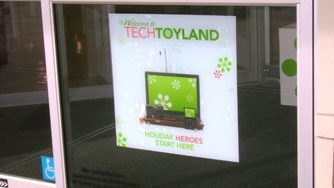 CompUSA 'TechToyland' Window Cling