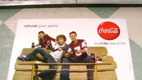Coca-Cola 'Refresh Your Game' Floor Decal