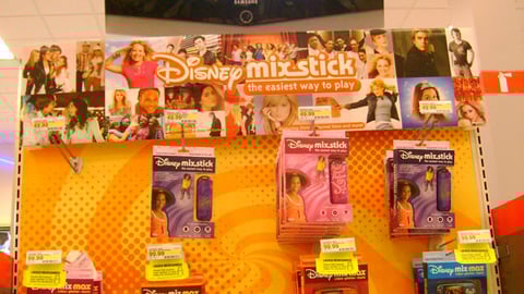 Disney 'mix stick' Endcap