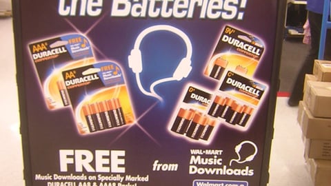 Wal-Mart/Duracell 'Free Music' Display