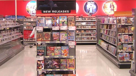Target Home Video Endcap