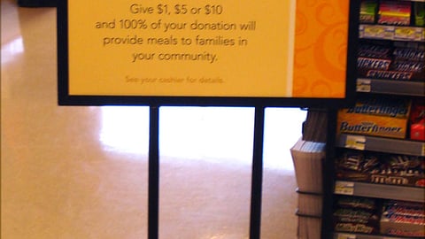 Jewel-Osco 'Giving Thanks' Stanchion Sign