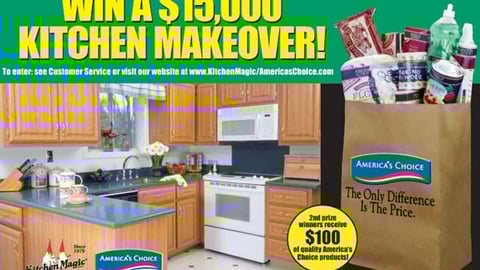 A&P Sweepstakes Window Sign