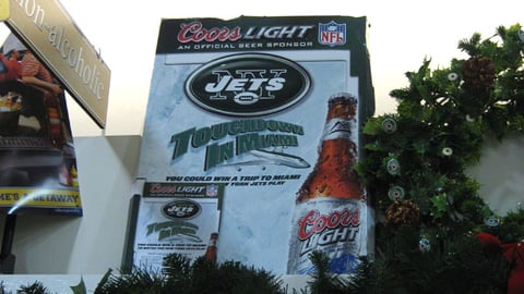 Coors Light NFL Sweeps Case Card