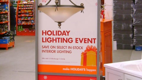 Home Depot Holiday Stanchion
