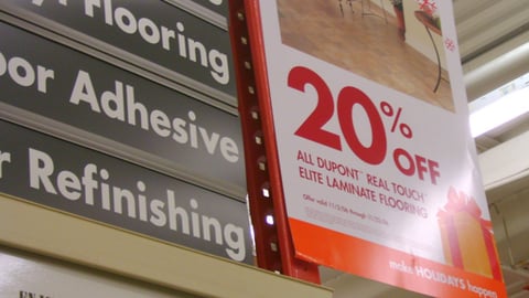 Home Depot/Dupont Aisle Sign