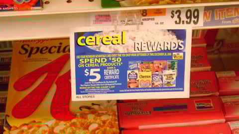 Pathmark 'Cereal Rewards' Shelf Sign