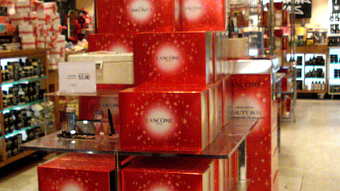 Macy's Lancome Holiday Floorstand