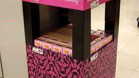 Post-It 'Diva' Quarter-Pallet Display