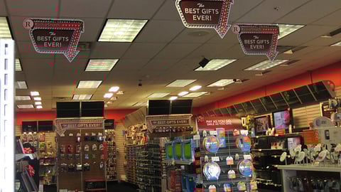 RadioShack 'Best Gifts Ever' Ceiling Banners