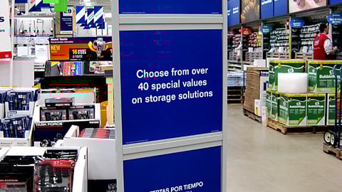 Lowe's 'Store More' Stanchion
