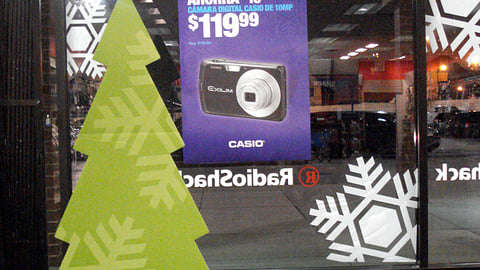 RadioShack Casio Holiday Window Poster