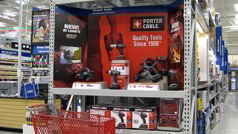 Lowe's Porter-Cable Endcap