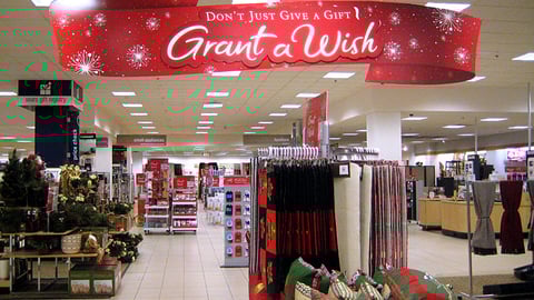 Sears 'Grant a Wish' Ceiling Banner