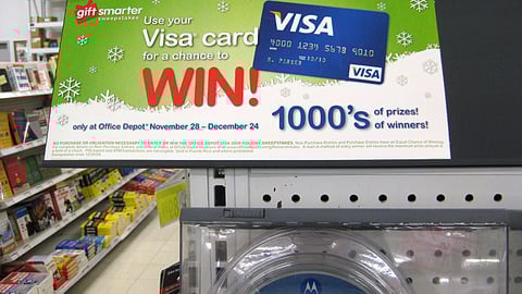 Office Depot 'Gift Smarter' Sweepstakes Shelf Sign