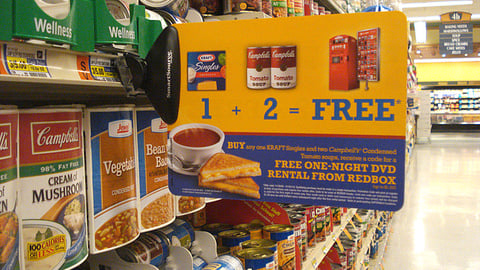 Kraft Campbell's Redbox Incentive Shelf Talker