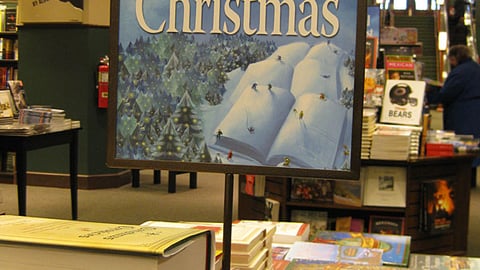 Barnes & Noble 'Merry Christmas' Table Sign