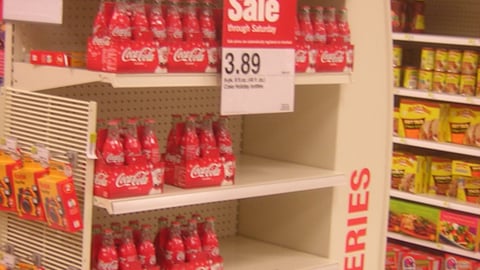 Target Coke Holiday Endcap