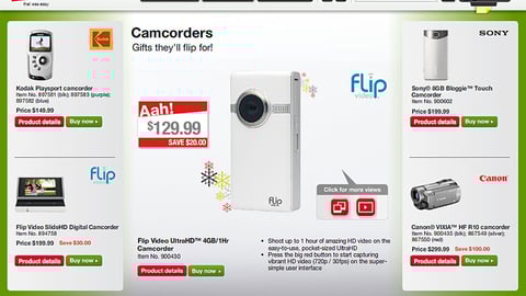 Staples 'Interactive Tech Gift Guide' Page