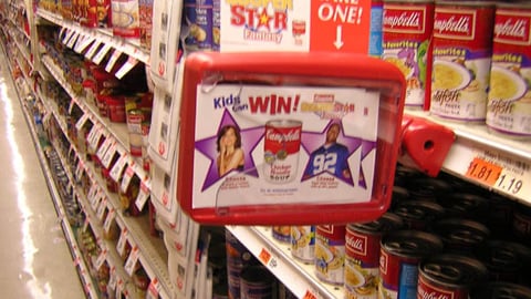 Campbell Soup Shelf Talker