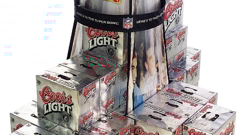 Coors Light Super Bowl Pop-up Stacker
