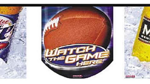 Miller Super Bowl Sweepstakes Pennant