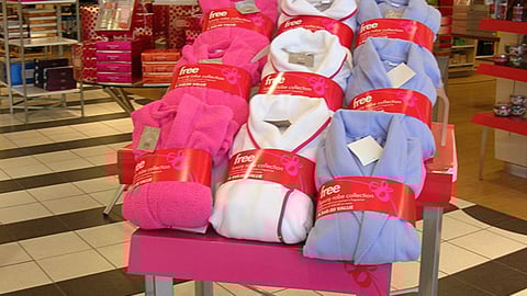 Ulta Robe Giveaway Table Display