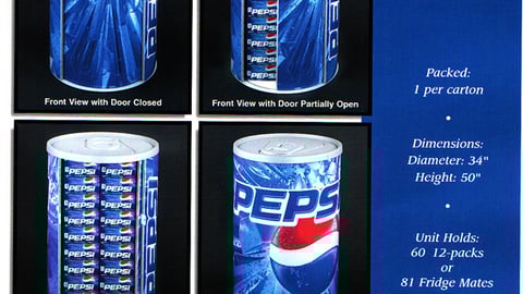 Pepsi Outdoor Can Stopper Specs