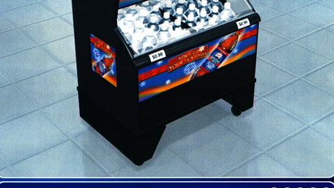 Pepsi Two-Tier Cooler Display