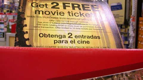 Lowe's 'Night at the Museum' Sign