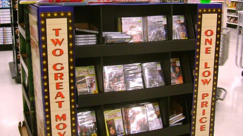 Wal-Mart 'Double Feature' DVD Pallet