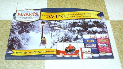 Georgia-Pacific 'Narnia' Sweeps Floor Cling