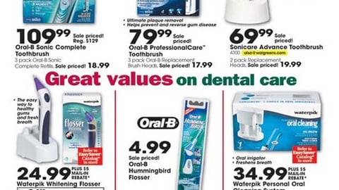 Walgreens Oral-B Feature